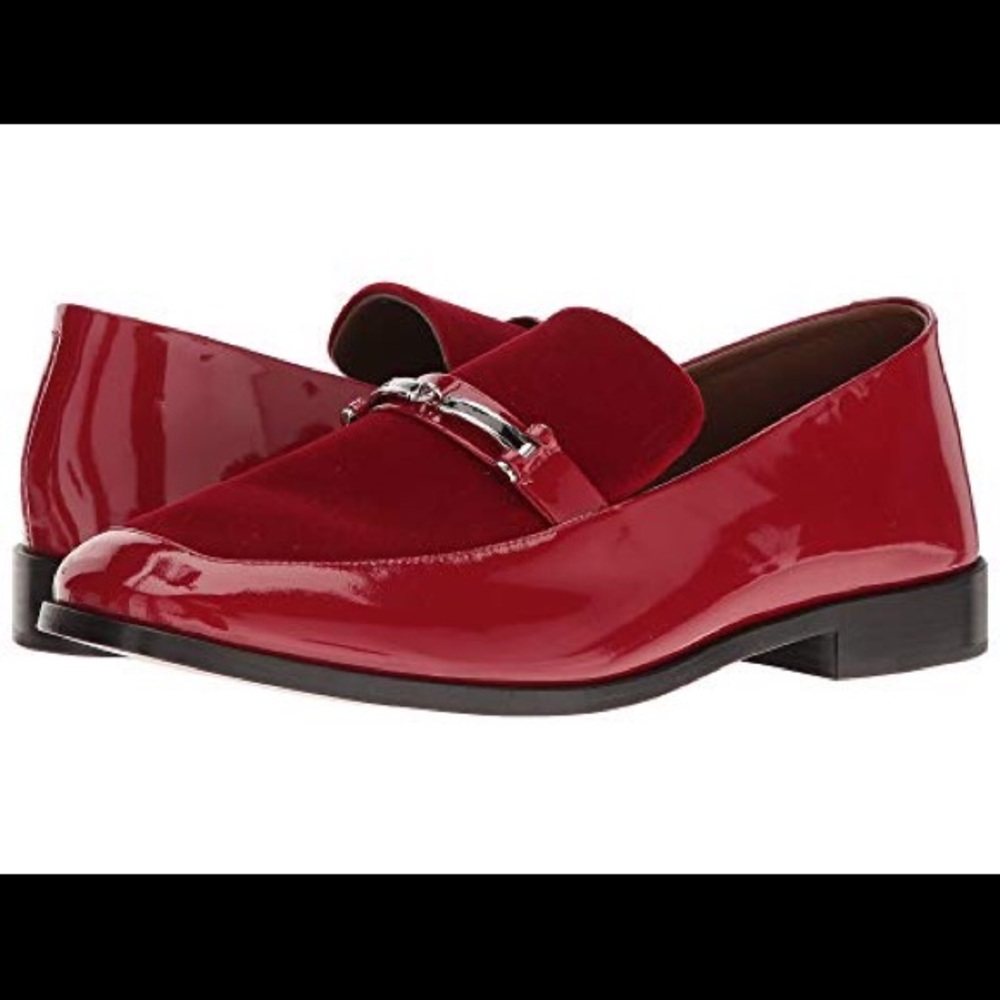 Newbark Melanie w/ Hardware in Red Suede